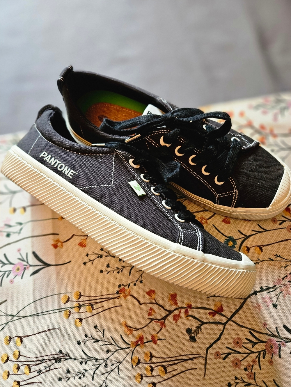 Pantone Black Canvas Sneakers